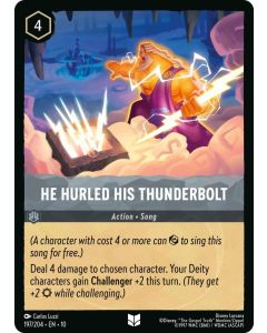 He Hurled His Thunderbolt