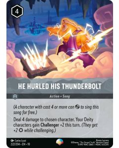 He Hurled His Thunderbolt (Epic)