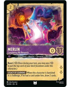 Merlin - Completing His Research