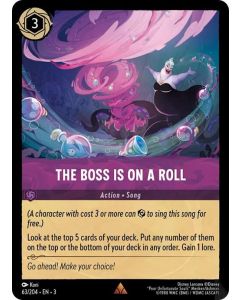 The Boss is on a Roll