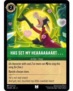 Has Set My Heaaaaaaart . . .