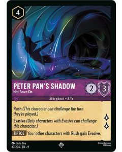 Peter Pan's Shadow - Not Sewn On